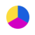 Gold/Blue/Fuchsia