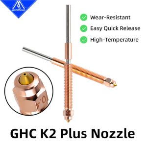 Mellow GHC Nozzle High-Flow Hardened Steel Nozzle DLC Coating For Creality K2 Plus - 0.4mm / 0.6mm