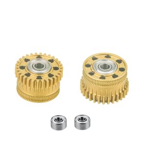 Nickel Plated Hardened Steel Extruder Gears for Creality K2 Plus