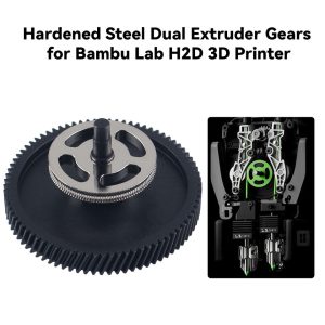 Bambu Lab H2D and H2S hardened steel extruder gear replacement