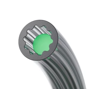 Japanese star shaped low-friction PTFE tube 2.2mm ID x 4mm OD for 3D printer filament feeding