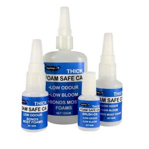 IckySticky Thick Foam Safe CA gel glue in 20g 50g and 120g bottles for foam gap-filling