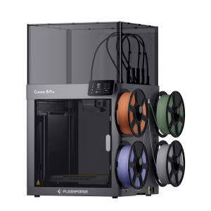 Flashforge Creator 5 Pro fully enclosed 4-toolhead tool-changer 3D printer with active chamber heating