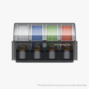 Bambu Lab AMS 2 Pro automatic material system with built-in filament dryer for multi-colour 3D printing