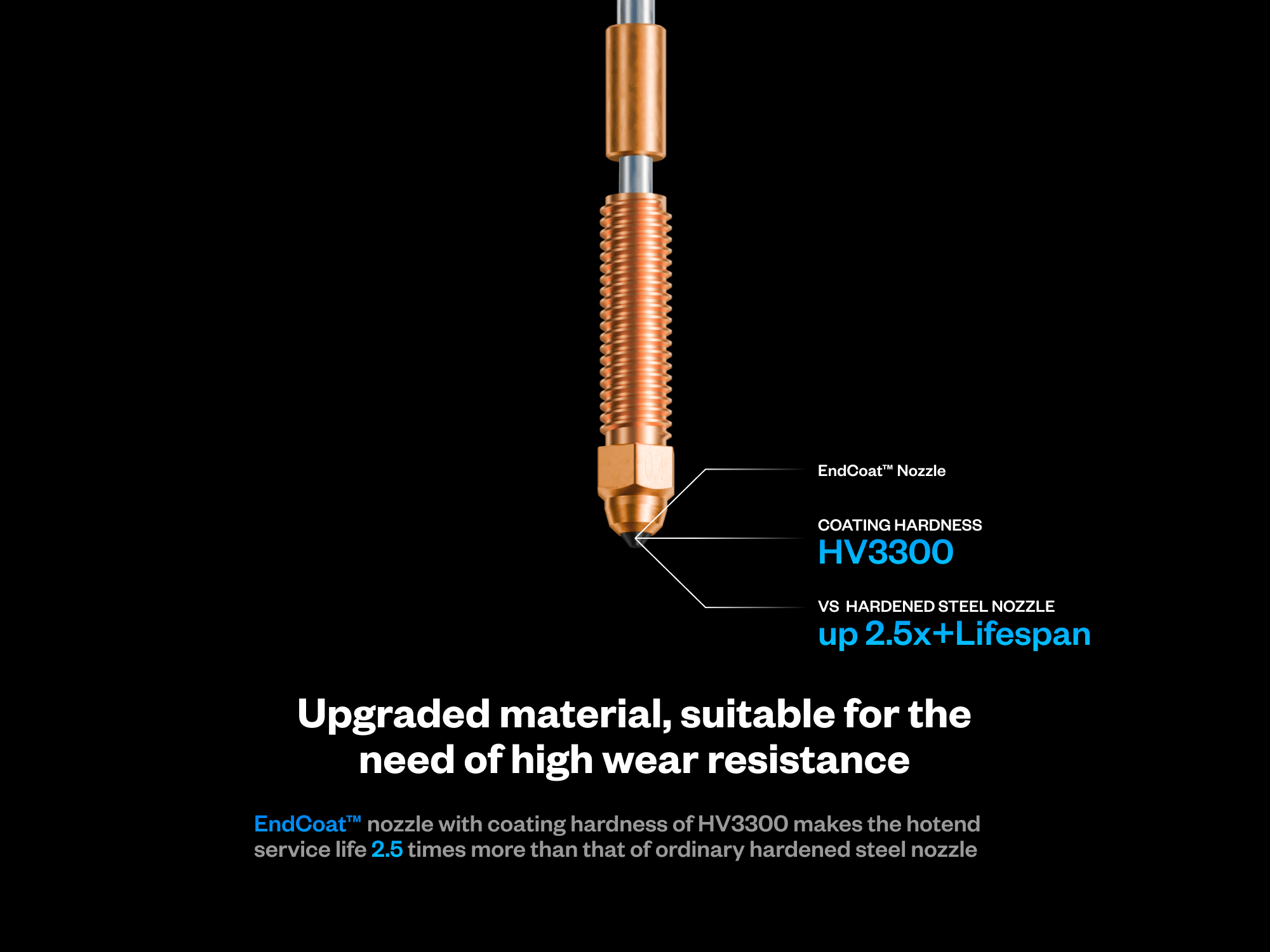 Phaetus EndCoat™ Nozzle for Creality K1C / K1 Max / Ender-3 V3 - Image 3