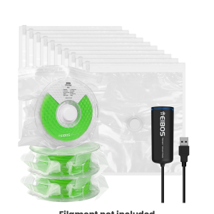 EIBOS EURUS USB-powered vacuum pump and reusable filament storage bag