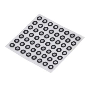3D scanning high reflective dot markers 3x6mm on sheet for photogrammetry and structured-light scanning