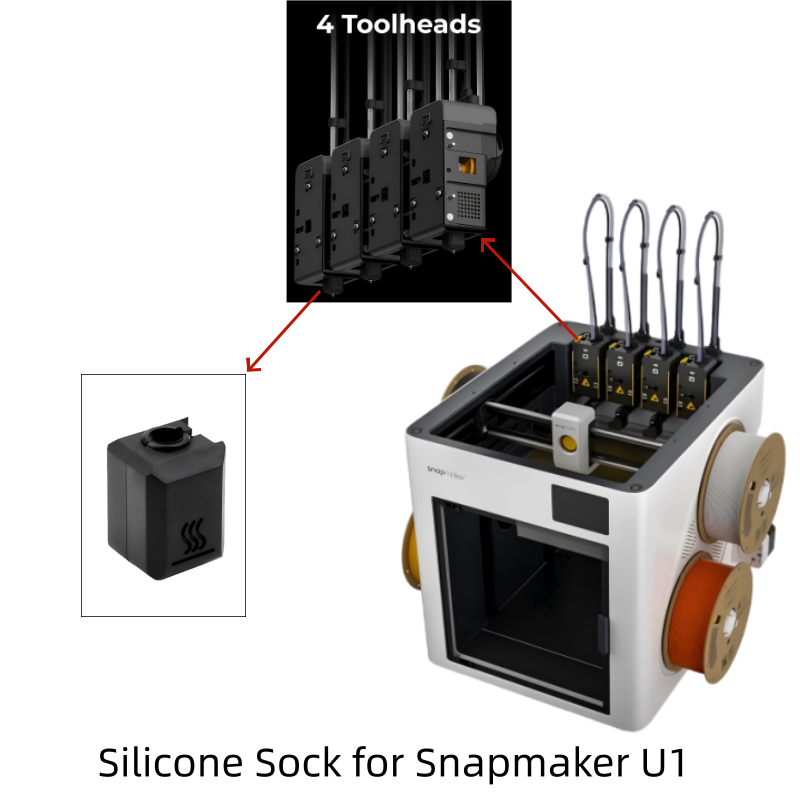 Silicone Sock for Snapmaker U1 Hotend - Image 3