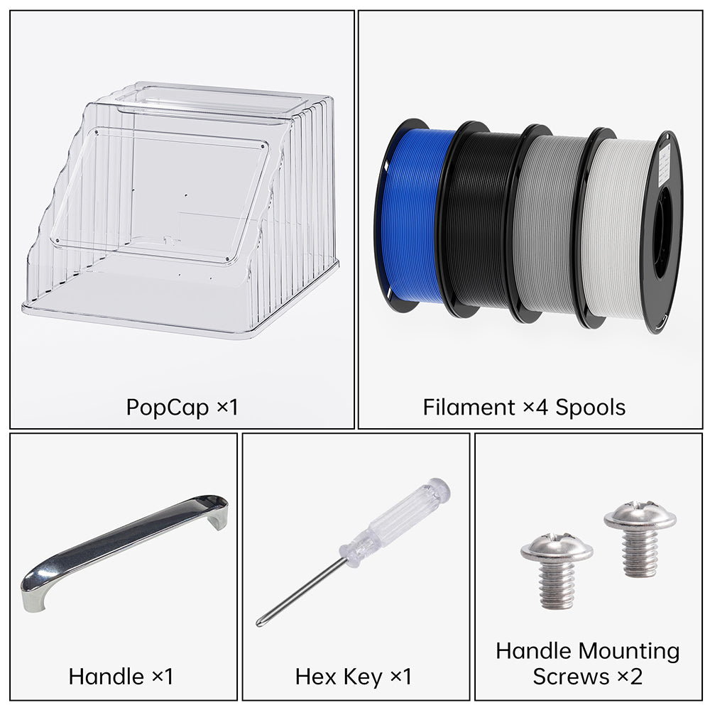 BIQU PopCap Top Cover for Snapmaker U1 + 4 Filament Spools - Image 2